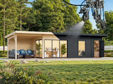 Tehdasmaalatut piharakennukset