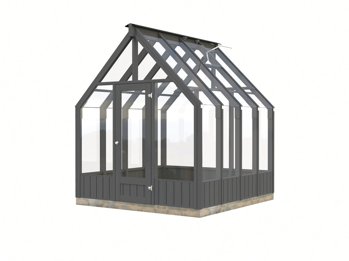 Emilia 5,4 m2 (2,4x2,4m|18mm) Kasvihuone - tehtaalla maalattu