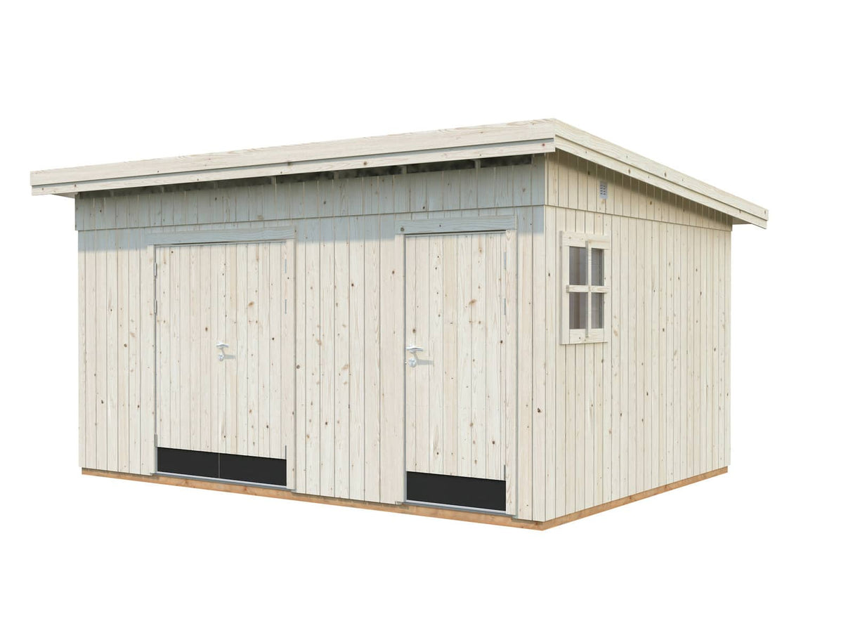 Kalle M (4,5x3,3m | 13,5m²) Kaksihuoneinen pulpettikattoinen varasto