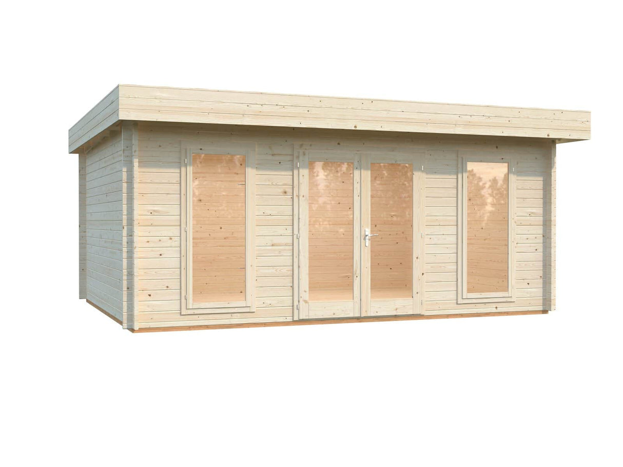 Bret M (5,5x4,1m | 19,9m² | 44mm) moderni kesämökki