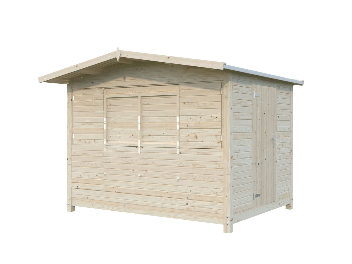 Marian (3x2,3m | 6,2m² | 16mm) Elementeistä kioski / pop-up-kioski