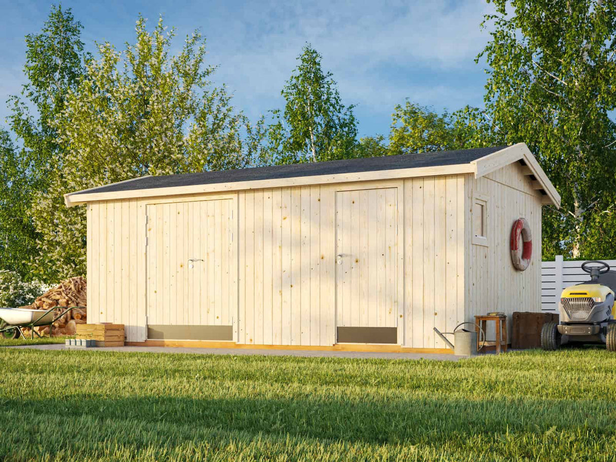 Olaf L (5,6x3,3m | 16,9m²) Moderni kaksihuoneinen pihavarasto