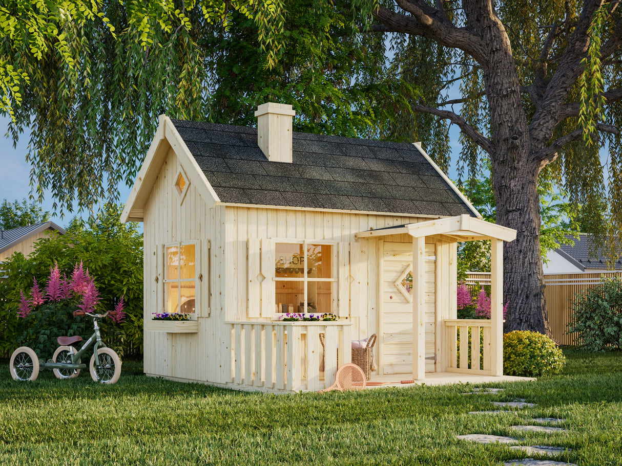 Otto (2,3x1,6m | 3,6m² | 16mm) Leikkimökki