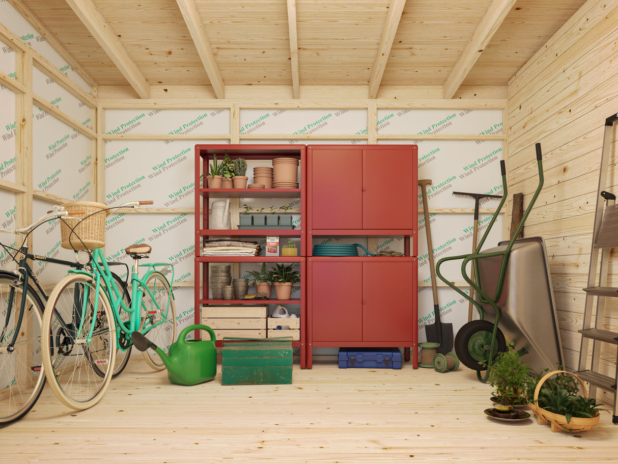 Kalle M (4,5x3,3m | 13,5m²) Kaksihuoneinen pulpettikattoinen varasto