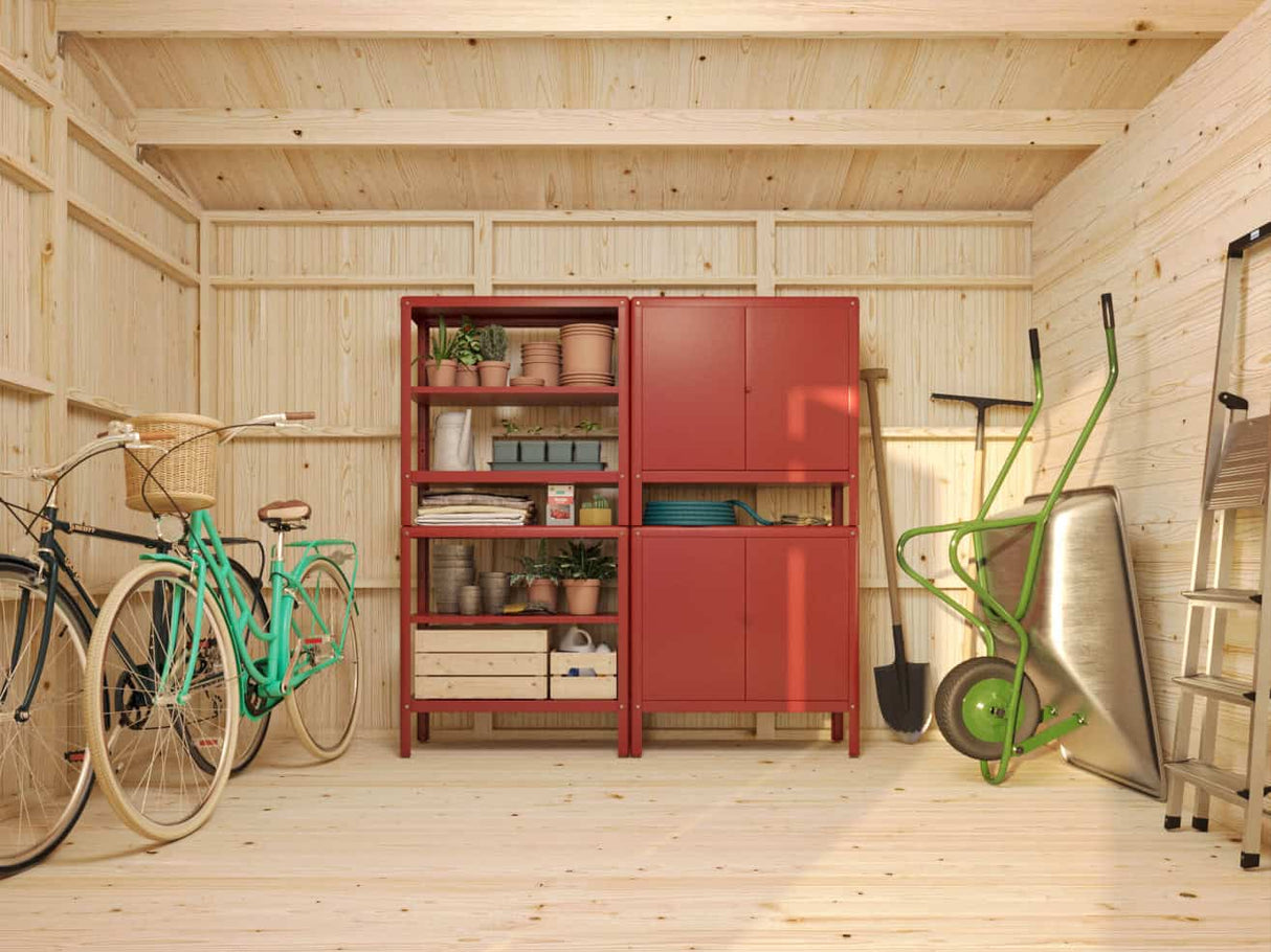 Olaf M (4,5x3,3m | 13,5m²) Moderni kaksihuoneinen pihavarasto