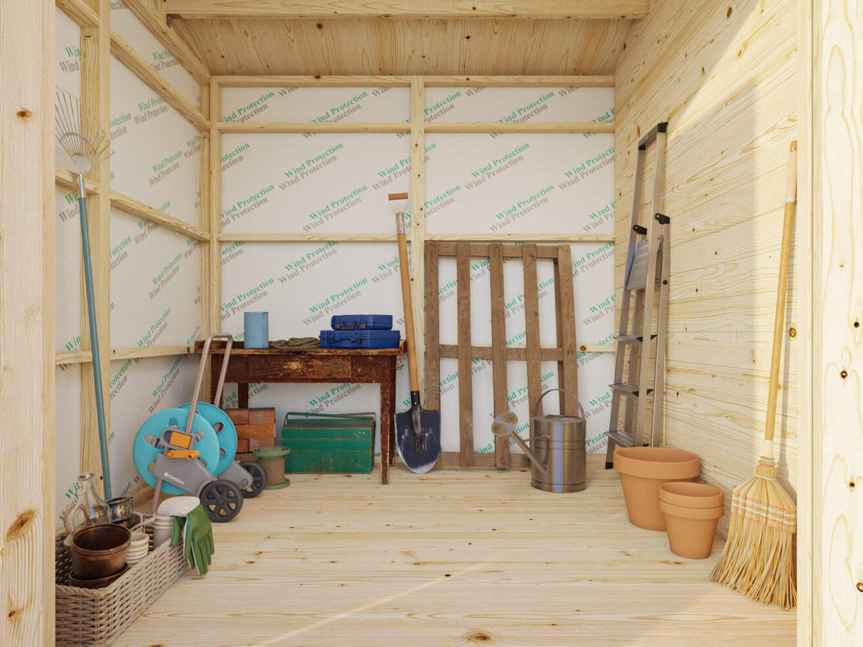 Olaf S (3,4x2,2m | 6,6m²) Kompakti kaksihuoneinen pihavarasto