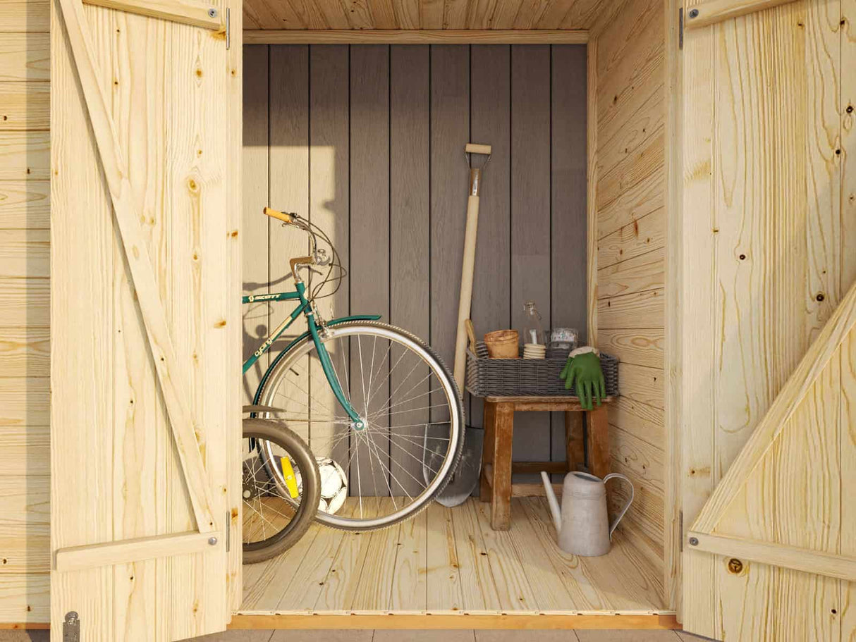 Leif XS (2,3x1m | 2,2m²) Lisävarasto rakennuksen viereen