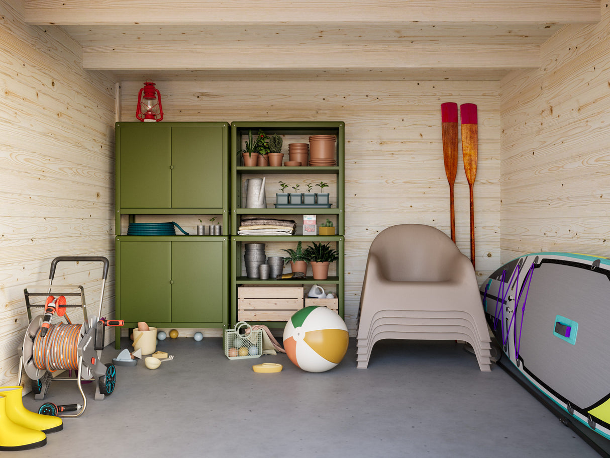 Ella (4,7x3,2m | 13,1m² | 28mm) Kaksihuoneinen pulpettikattoinen huvimaja