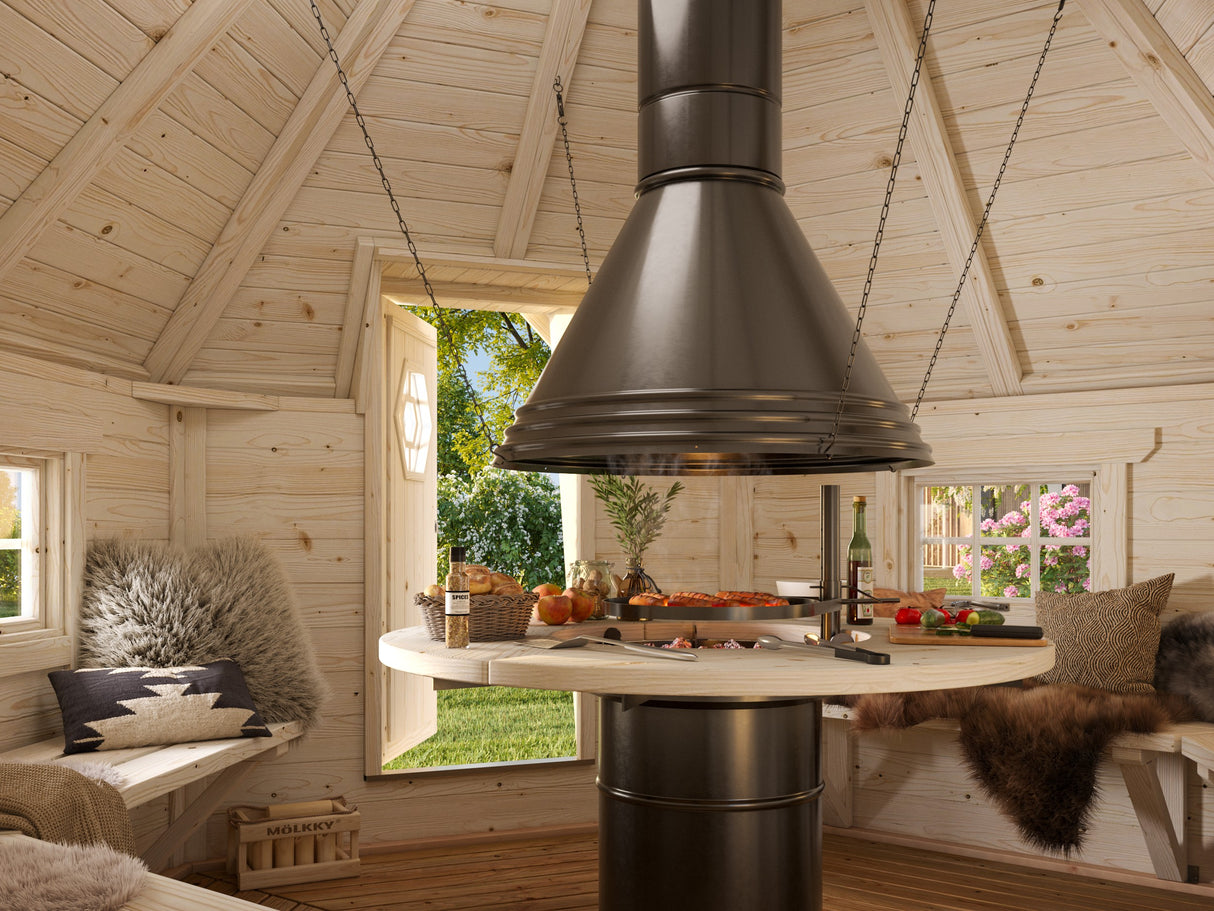 Eva S (8,7m² | 44mm) Pohjoismainen grillikota