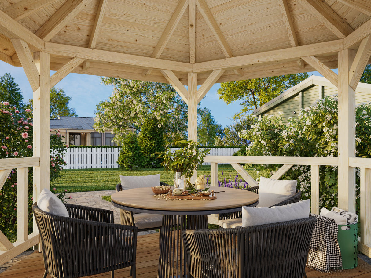 Betty S (9,9m²) kuusikulmainen huvimaja