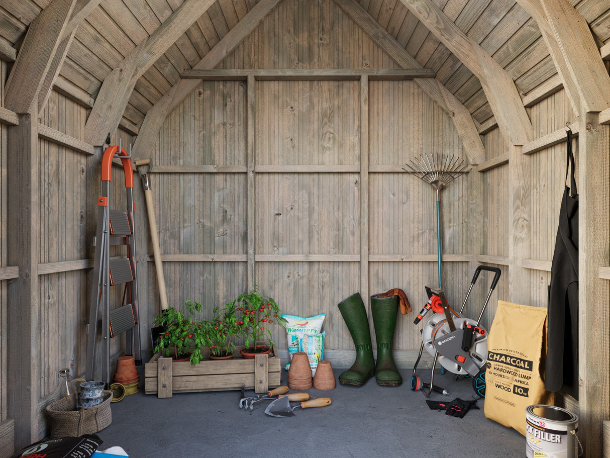 Emilia (2,4x1,9m | 4,0m² | 18mm) Varasto Emilia-kasvihuoneisiin