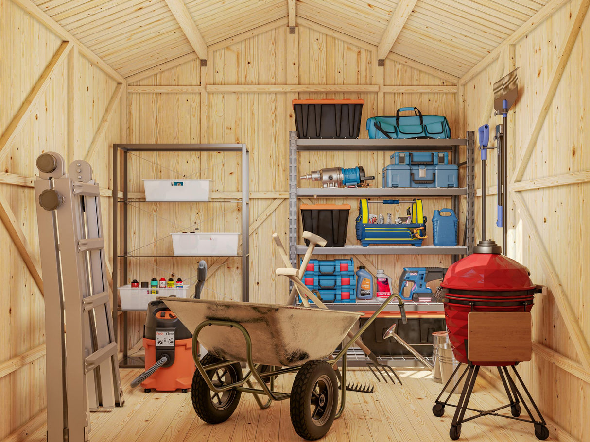 Marcus (2,3x2,4m | 6,5m²) Seinäelementeistä koostuva pihavarasto