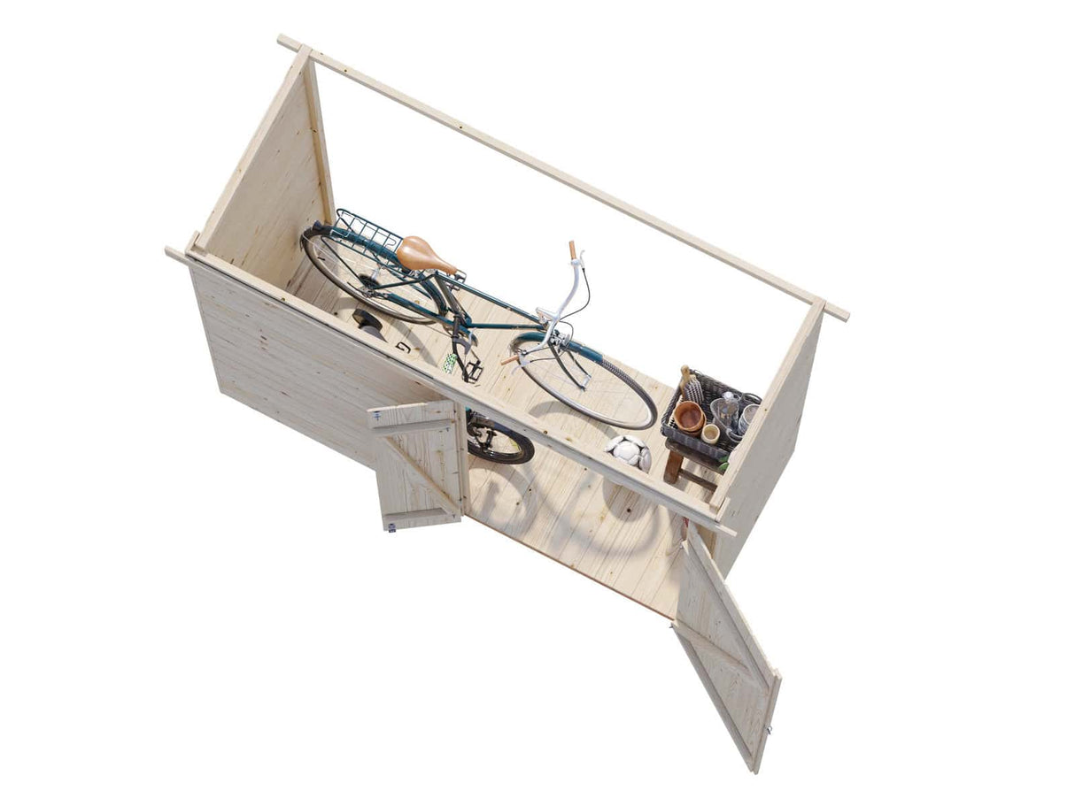 Leif XS (2,3x1m | 2,2m²) Lisävarasto rakennuksen viereen