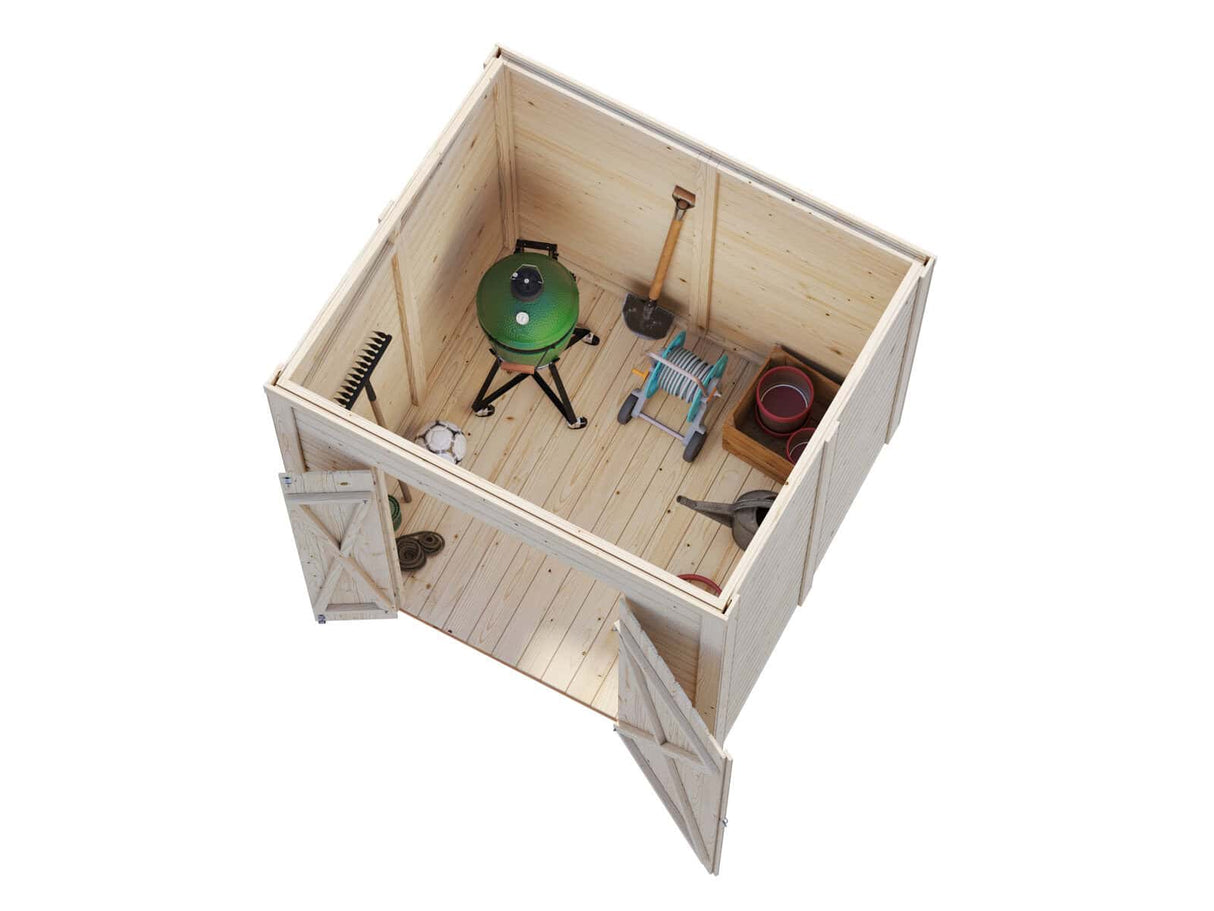 Leif S (1,8x1,7m | 3,0m²) Kompakti puutarhavaja