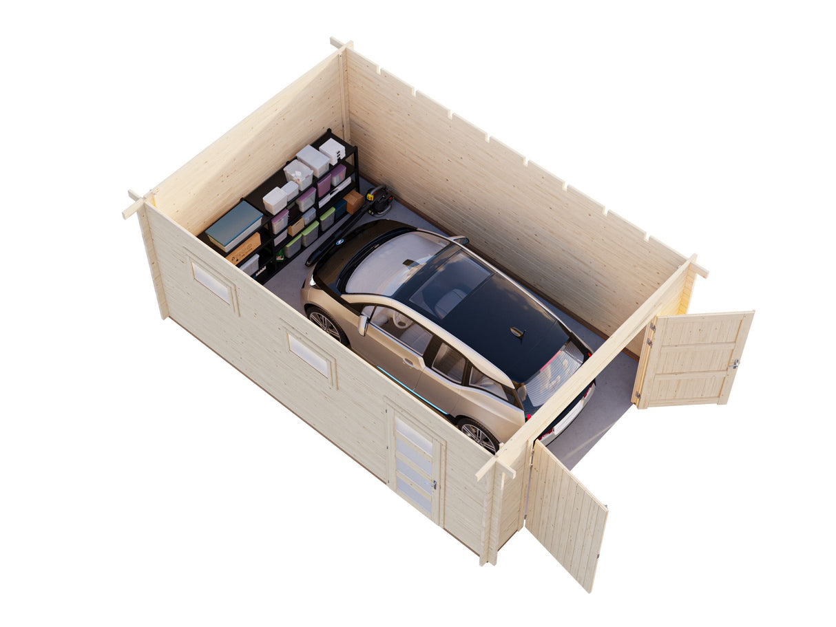 Rasmus (3,6x5,5m | 19,0m² | 44mm) Puuovella