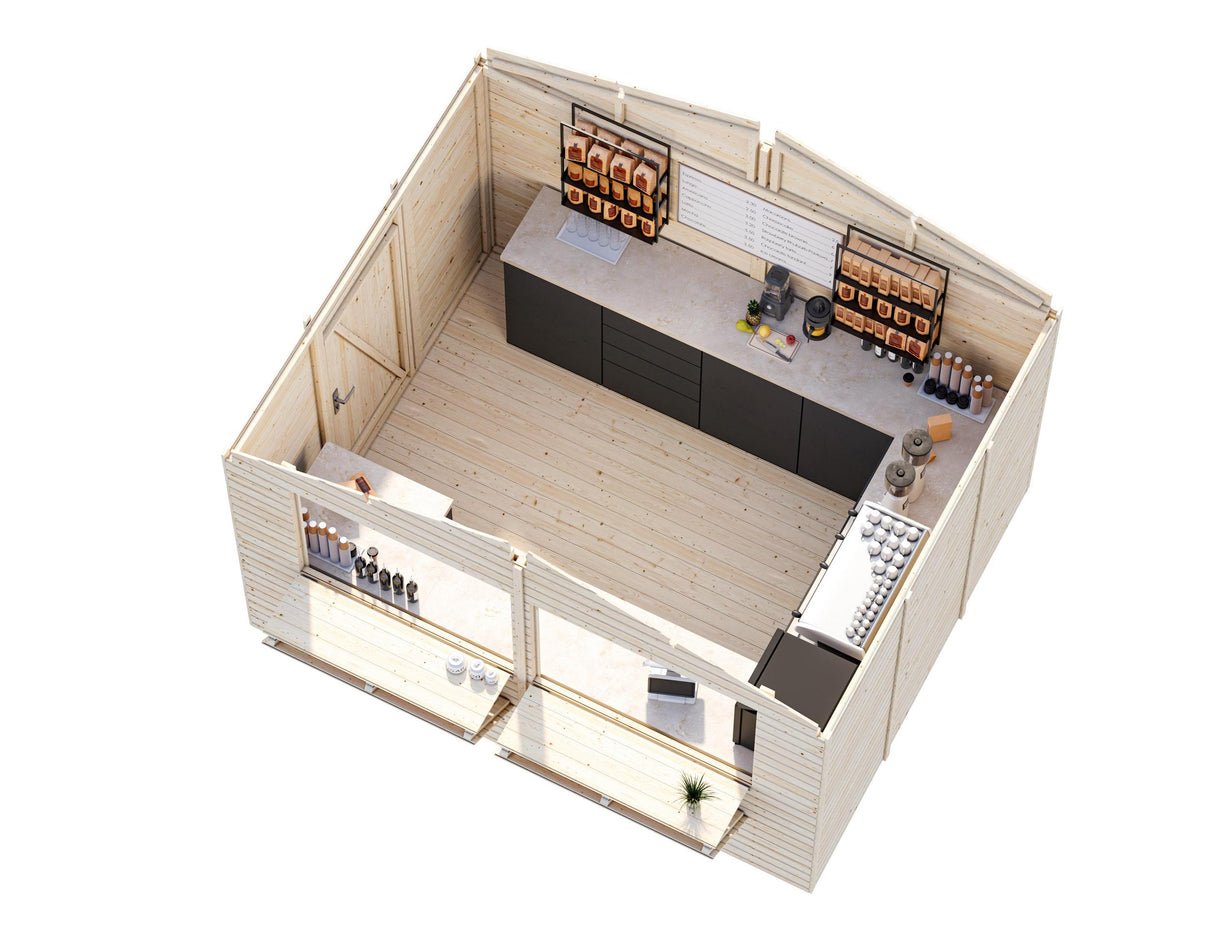 Stella M (3,2x2,6m | 8,2m²) Puutarhabaari, kioski