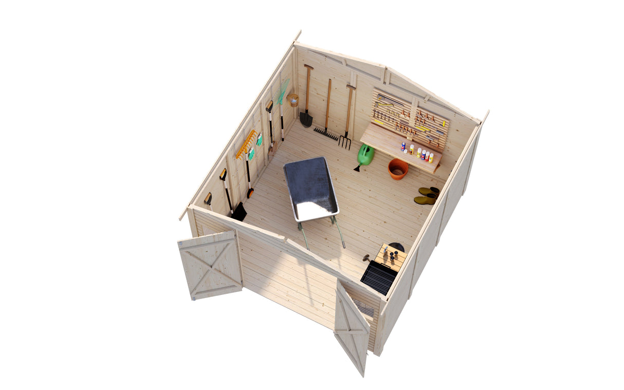 Dan S (2,7x2,8m | 7,5m²) Tilava varasto