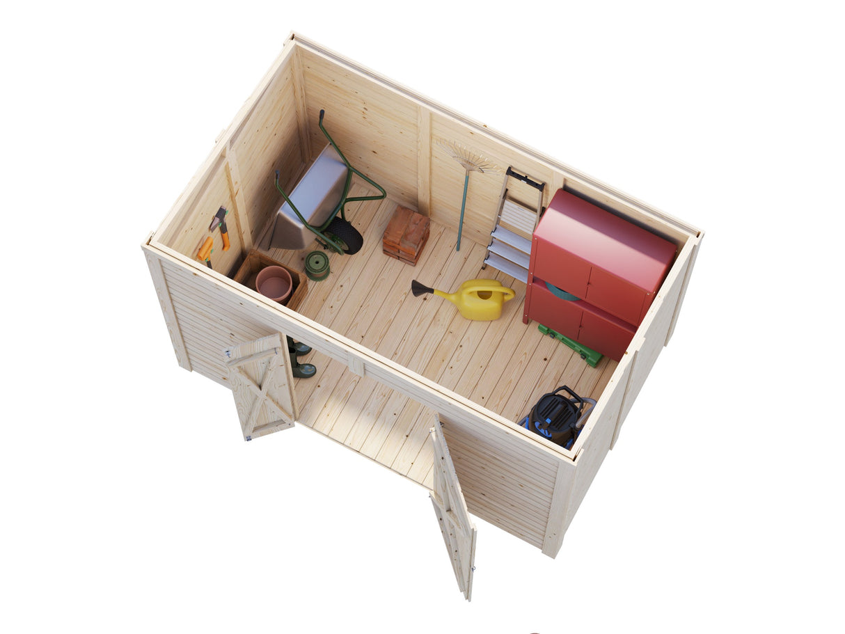 Leif M (2,7x1,7m | 4,5m²) Käytännöllinen puutarhavaja