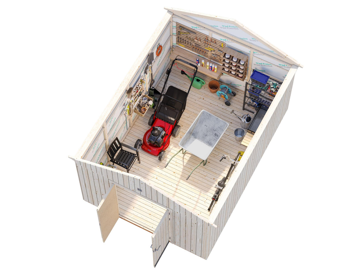 Martin M Säilytysvarasto (3,3x4,5m | 13,6m²)