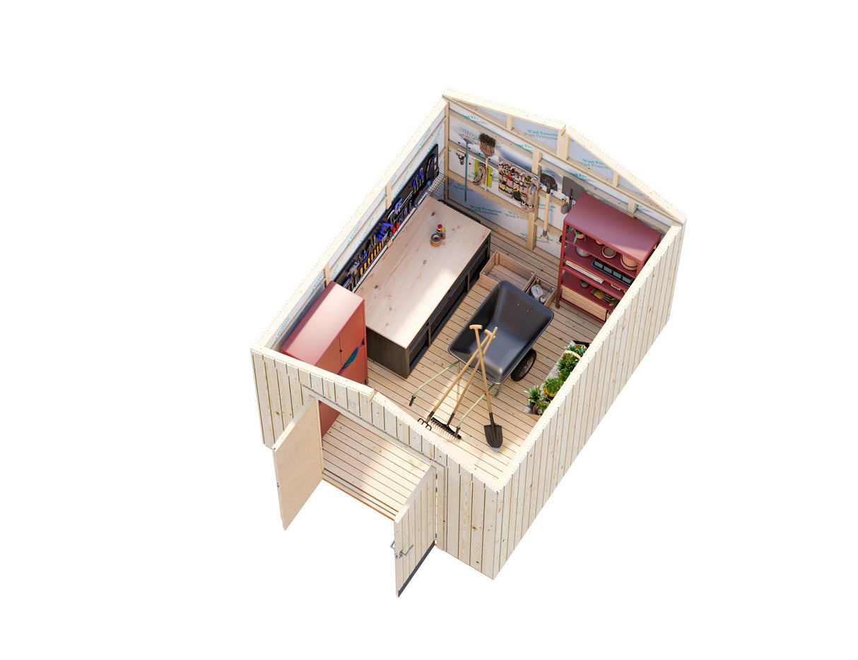 Martin S (2,8x3,4m | 8,4m²) Pihavarasto