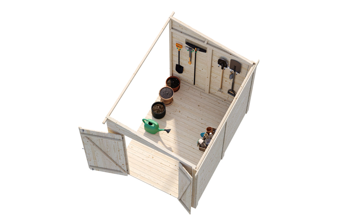 Mia S (2,2x1,7m | 3,6m²) Varasto rakennuksen viereen