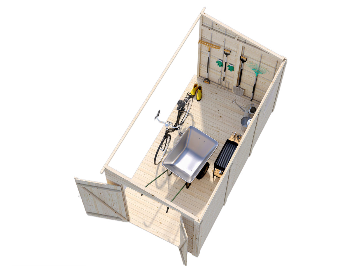 Mia M (3,3x1,7m | 5,4m²) Varasto rakennuksen viereen