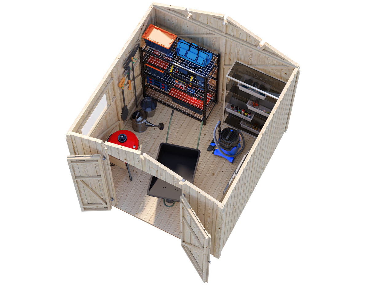 Nils S (2,3x2,4m | 5,4m²) Kompakti pihavarasto