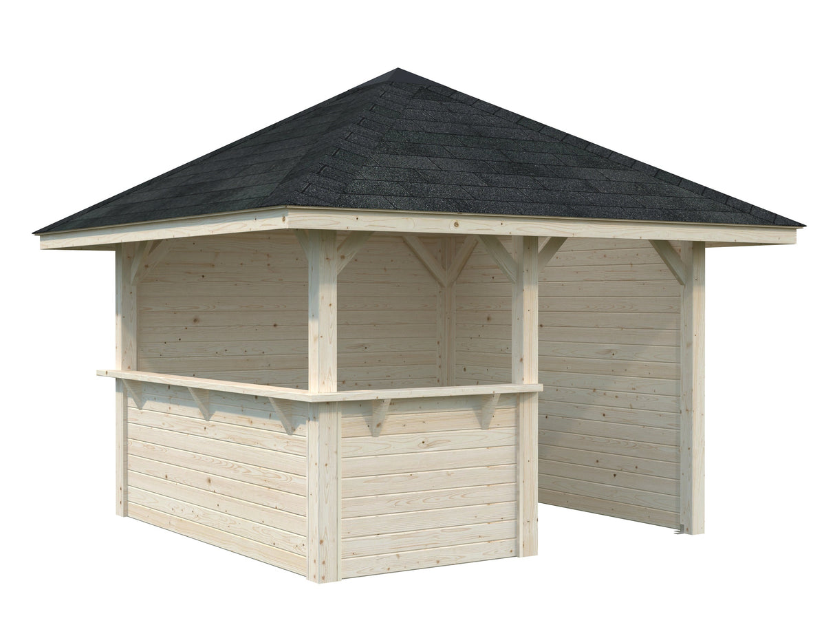 Bianca 102 (3x3m | 8,3m²) kulmapuutarhabaari