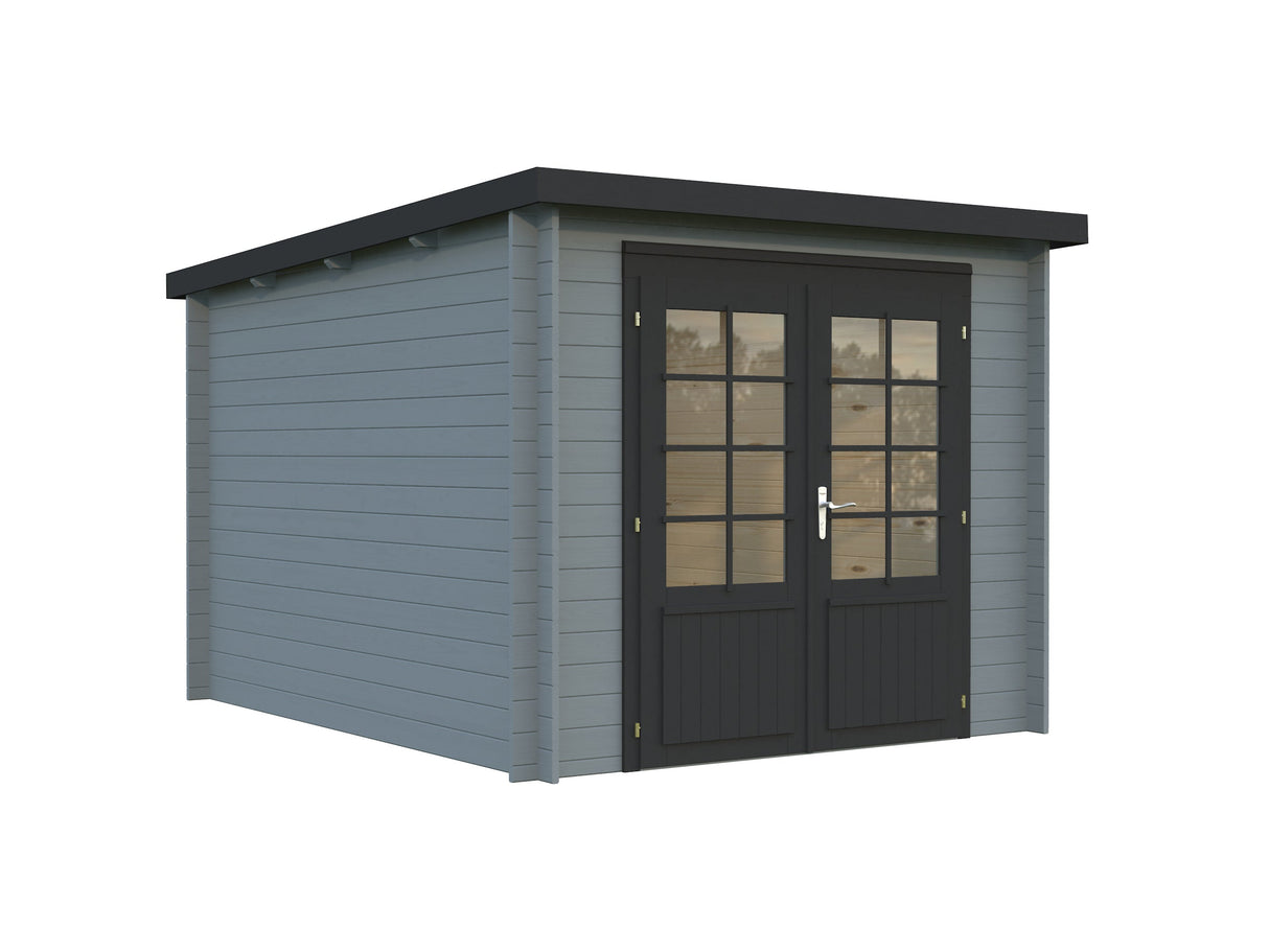 Ella (2,6x3,2m | 6,9m² | 28mm) Pieni pulpettikattoinen kesähuone