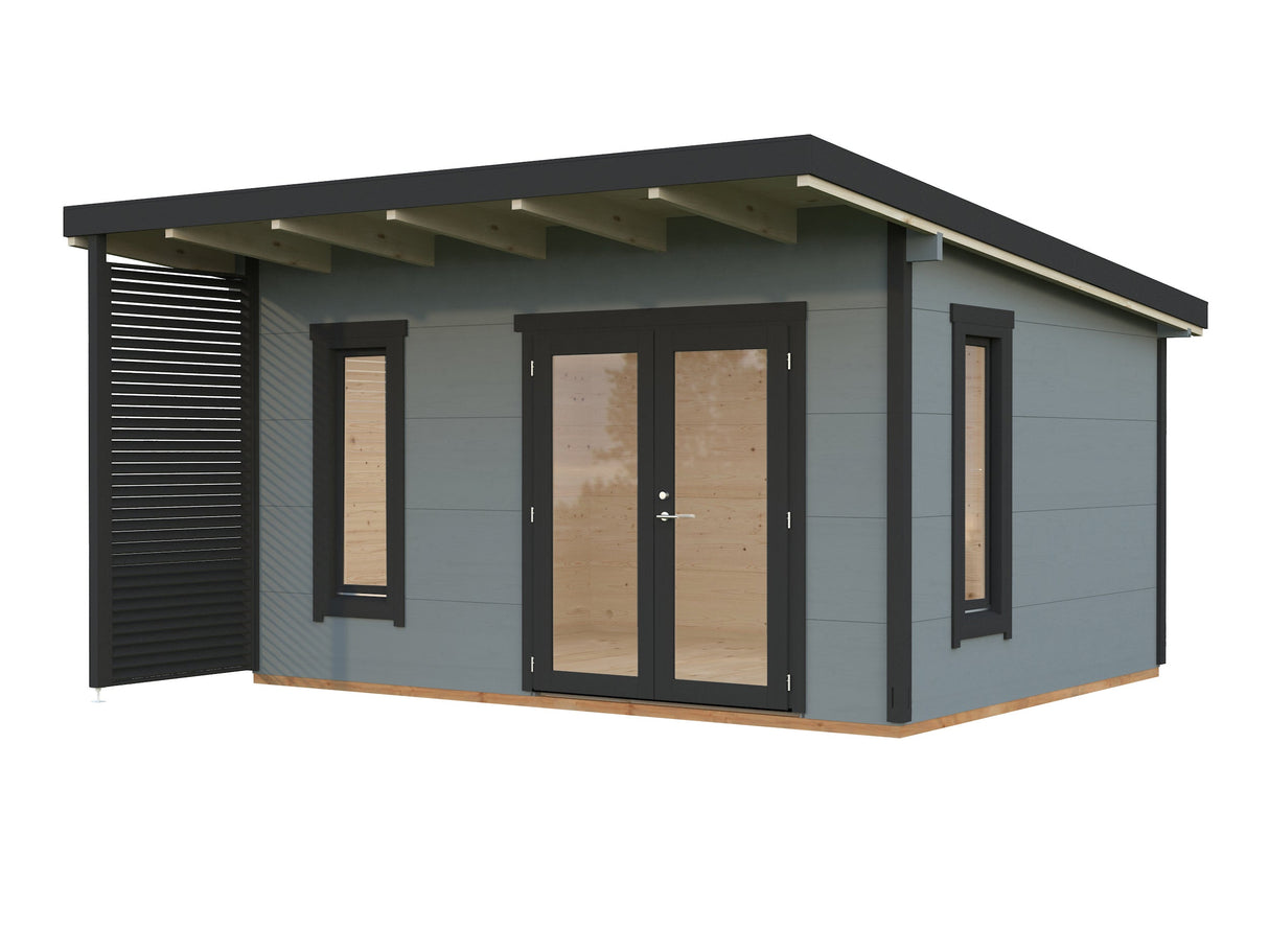 Grace (4,4x3,5m | 14,5m² | 56mm) Liimapuinen piharakennus