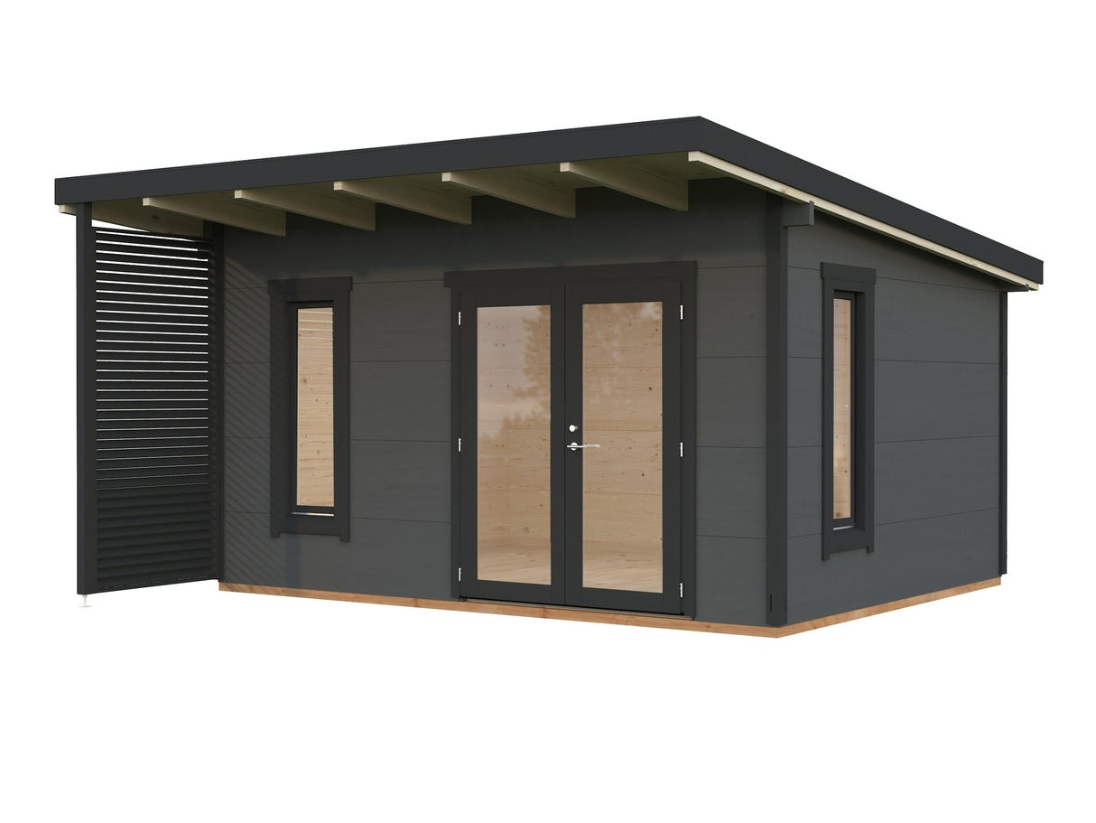 Grace (4,4x3,5m | 14,5m² | 56mm) Liimapuinen piharakennus