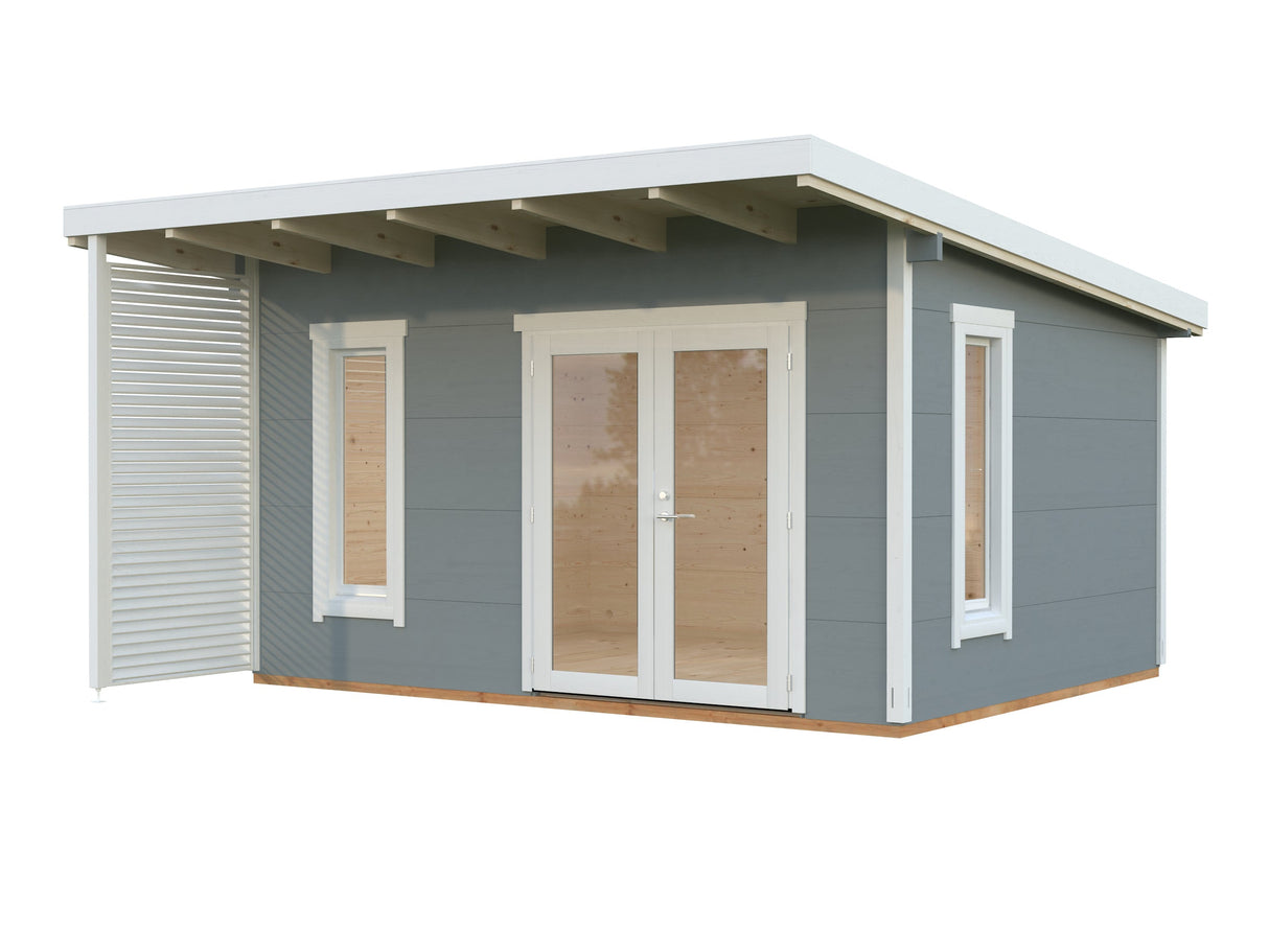 Grace (4,4x3,5m | 14,5m² | 56mm) Liimapuinen piharakennus