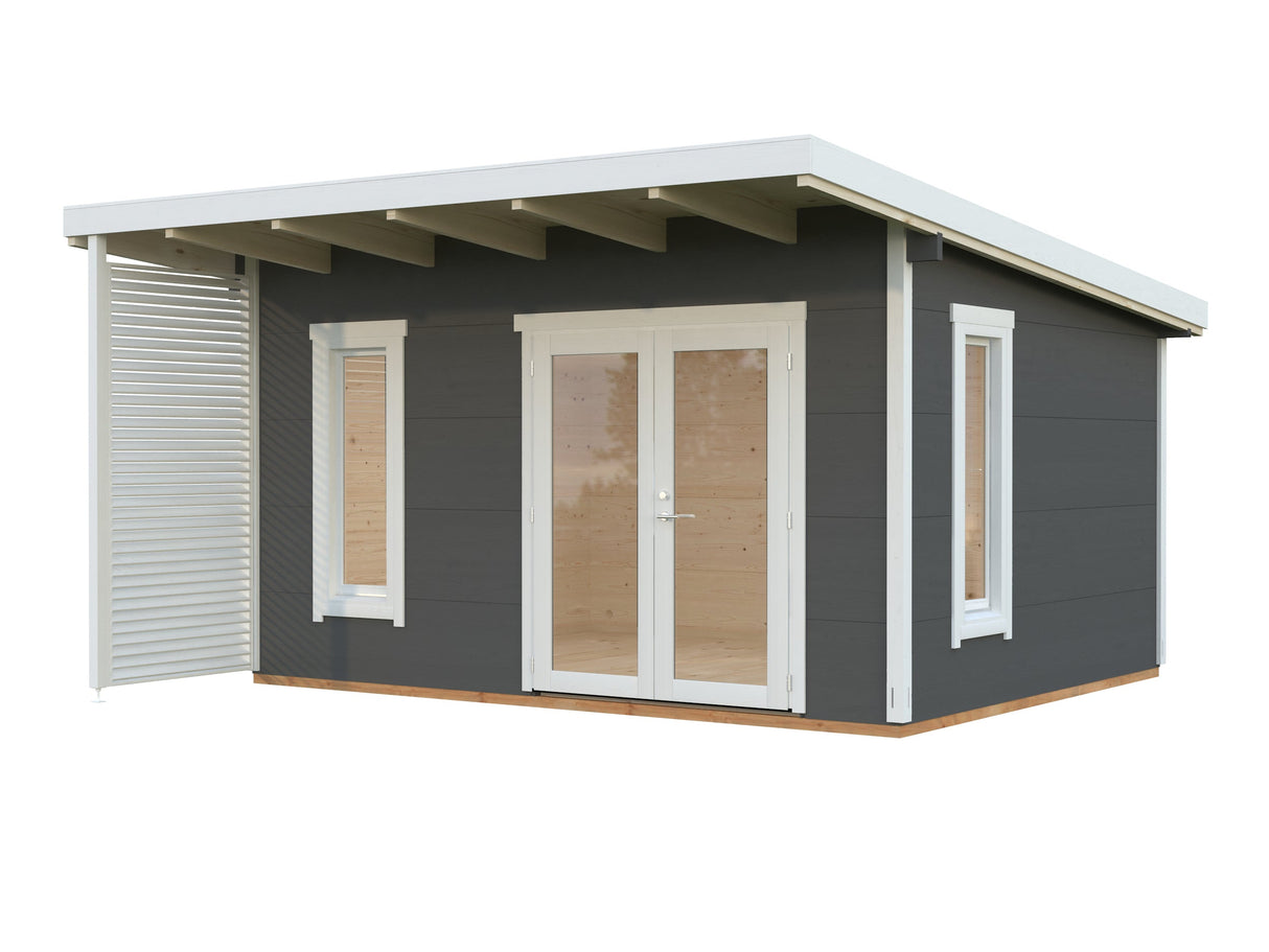 Grace (4,4x3,5m | 14,5m² | 56mm) Liimapuinen piharakennus