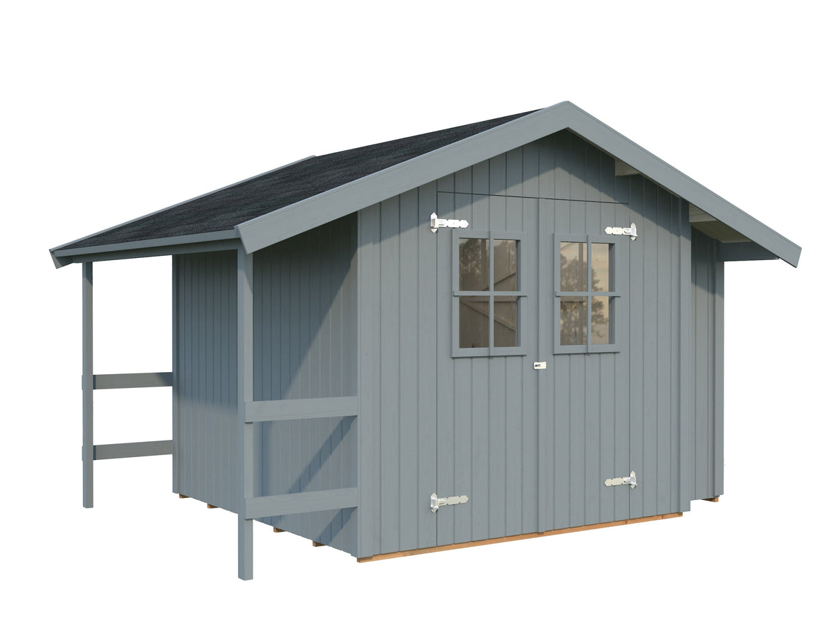 Marcus (2,3x2,4m | 6,5m²) Seinäelementeistä koostuva pihavarasto