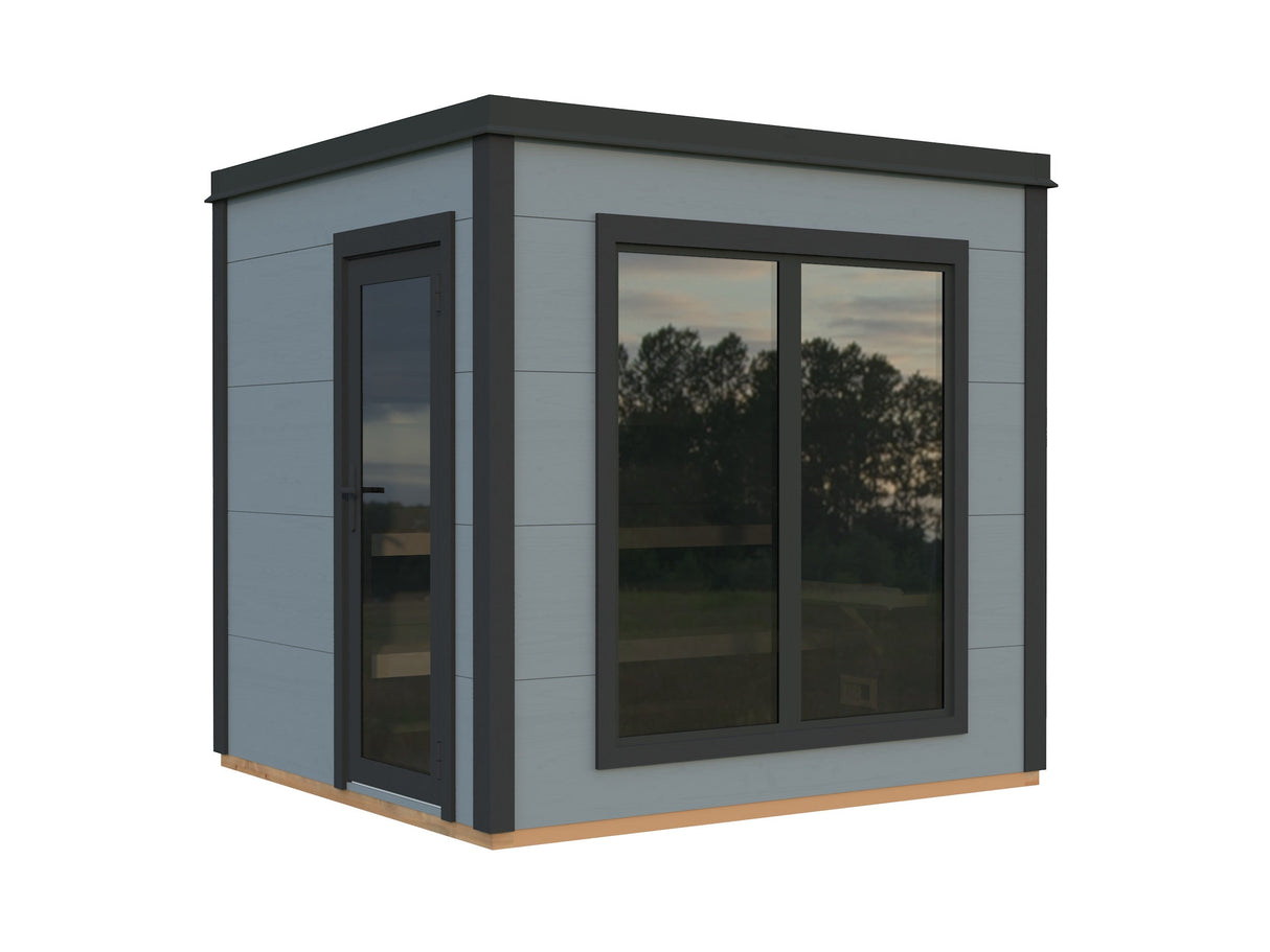 Grace Sauna S (2,5x2,3m | 5,3m² | 56mm) Liimapuusta puutarhasauna