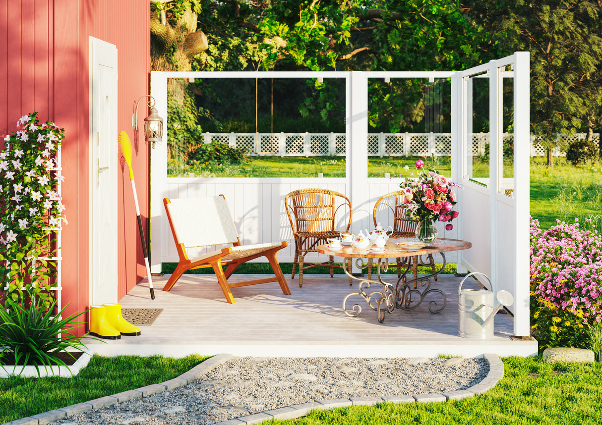 Aitaelelementti 'Janet1' (1800x1800) terassin näkösuoja
