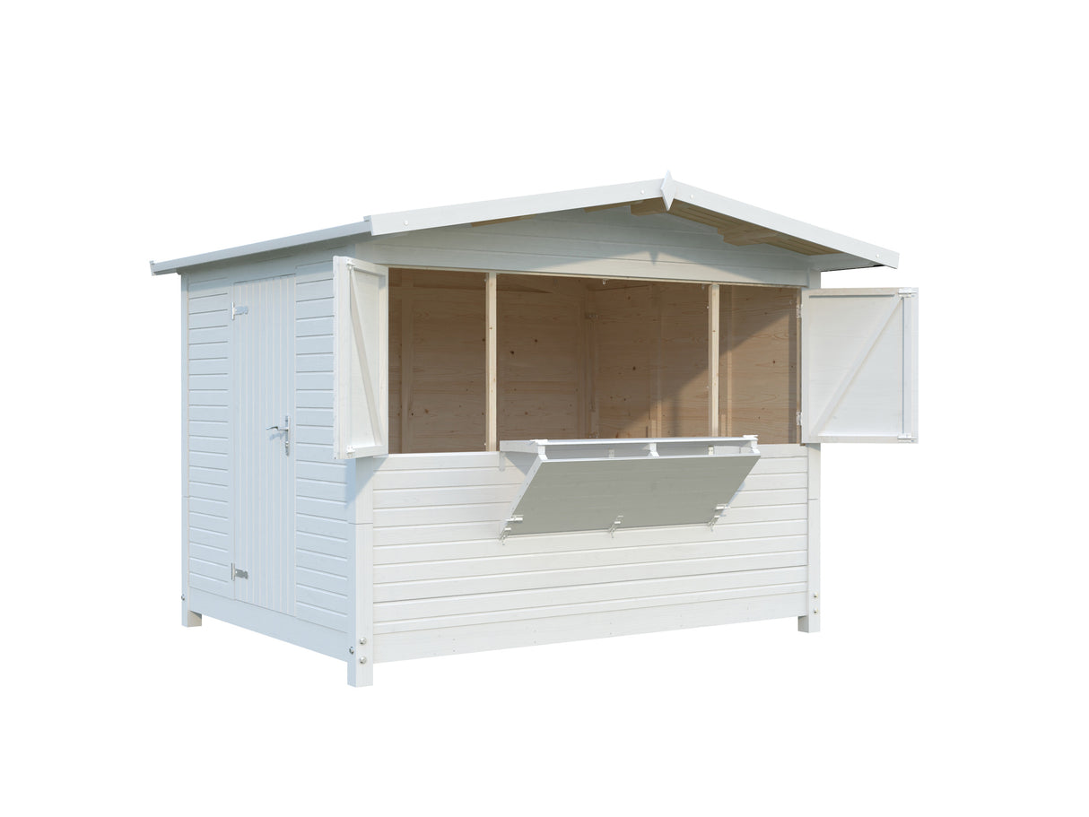 Marian (3x2,3m | 6,2m² | 16mm) Elementeistä kioski / pop-up-kioski