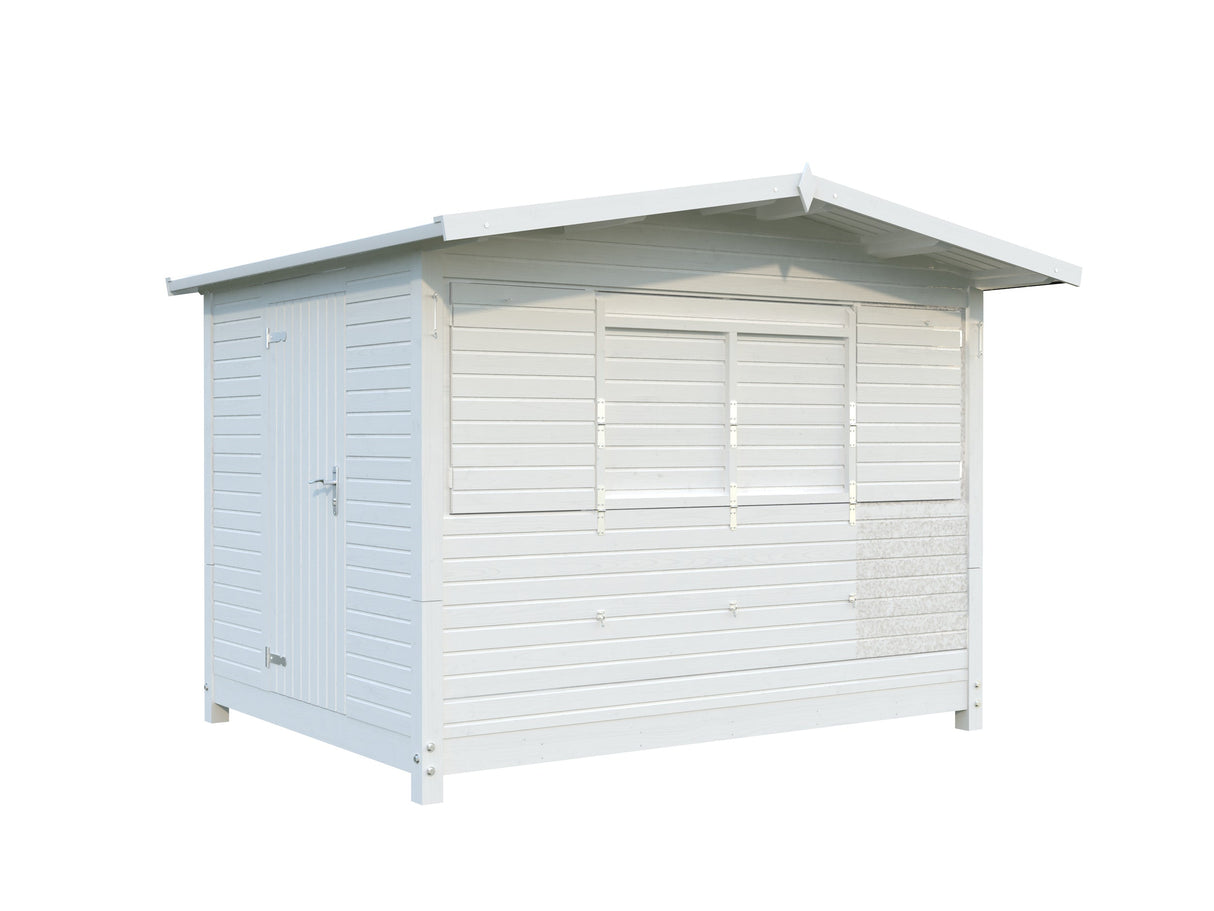 Marian (3x2,3m | 6,2m² | 16mm) Elementeistä kioski / pop-up-kioski