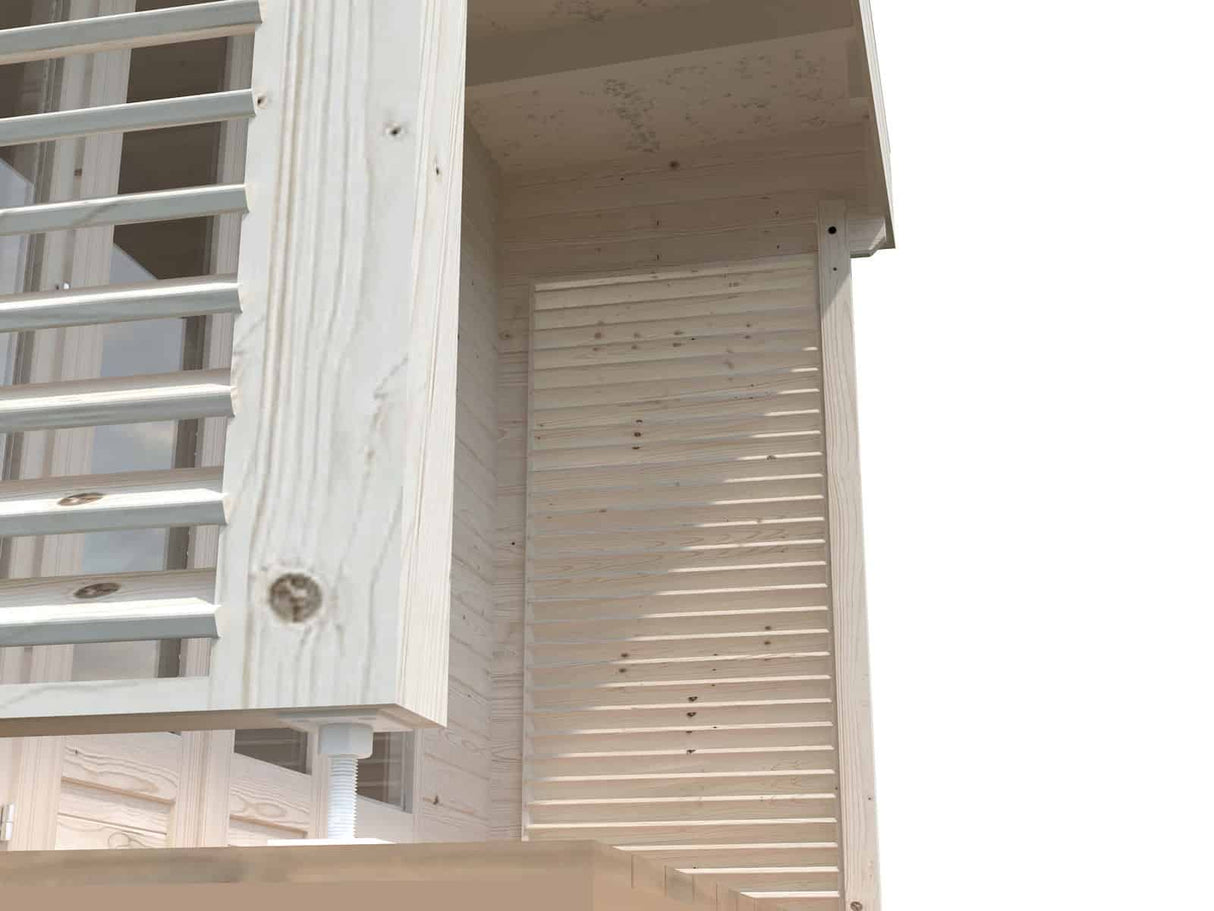 Caroline M (4,1x4,1m | 14,5m² | 44mm) Moderni huvimaja liukuovilla