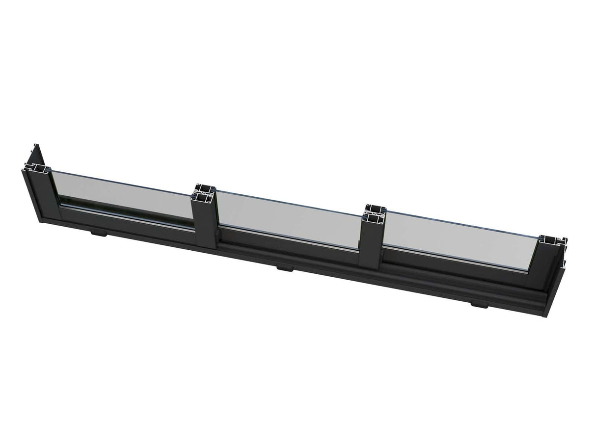 Sanna Sauna XL (5,2x2,9m | 12,8m² | 44mm) Moderni pihasauna liukuovilla