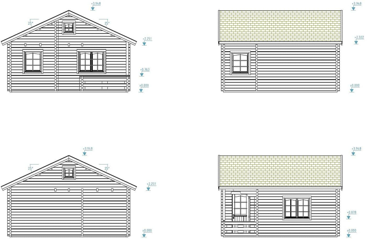 Emily (5,9x5,7m | 40,1+5,2m² | 70mm) Tilava vierasmaja