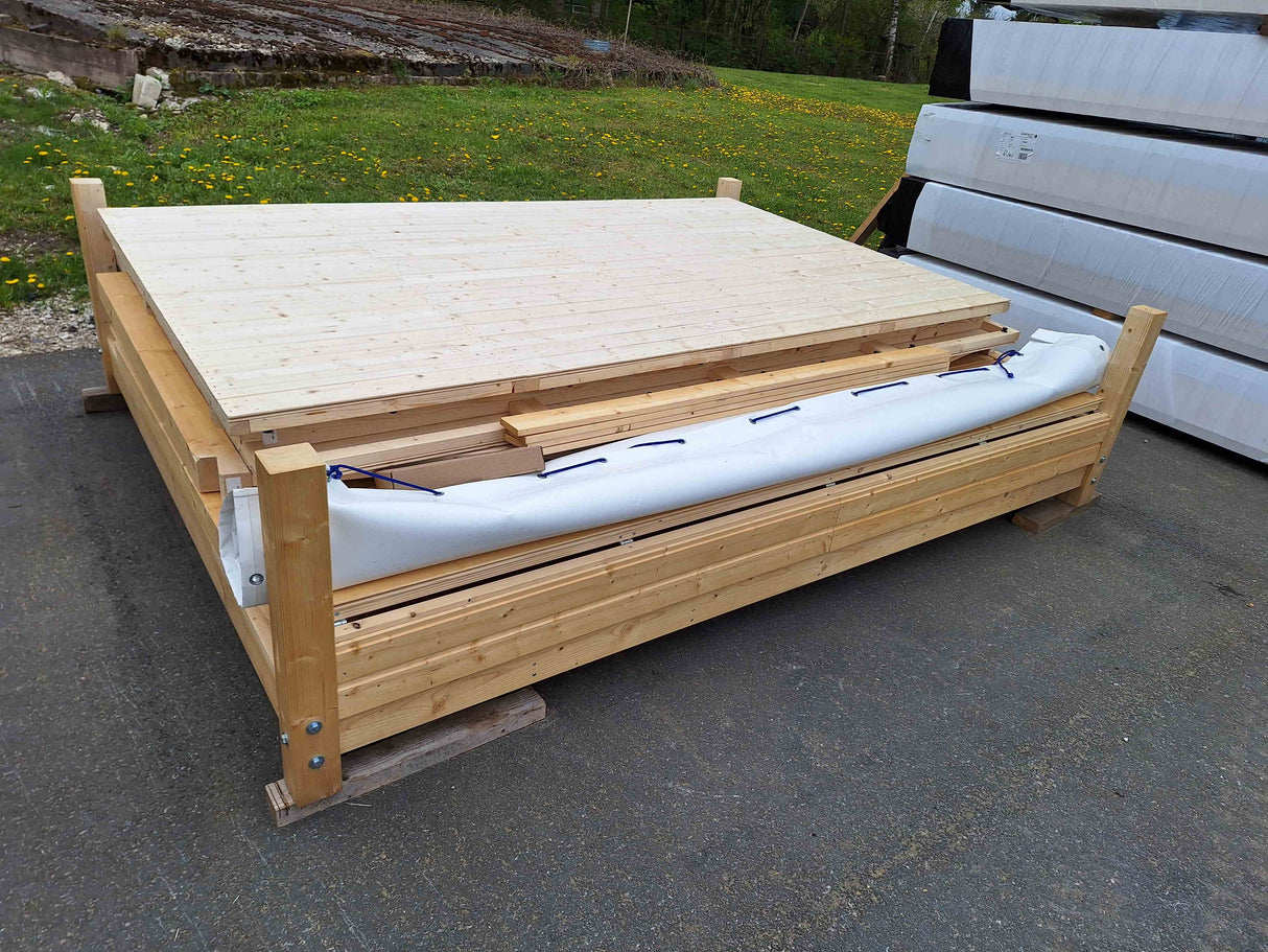 Marian (3x2,3m | 6,2m² | 16mm) Elementeistä kioski / pop-up-kioski