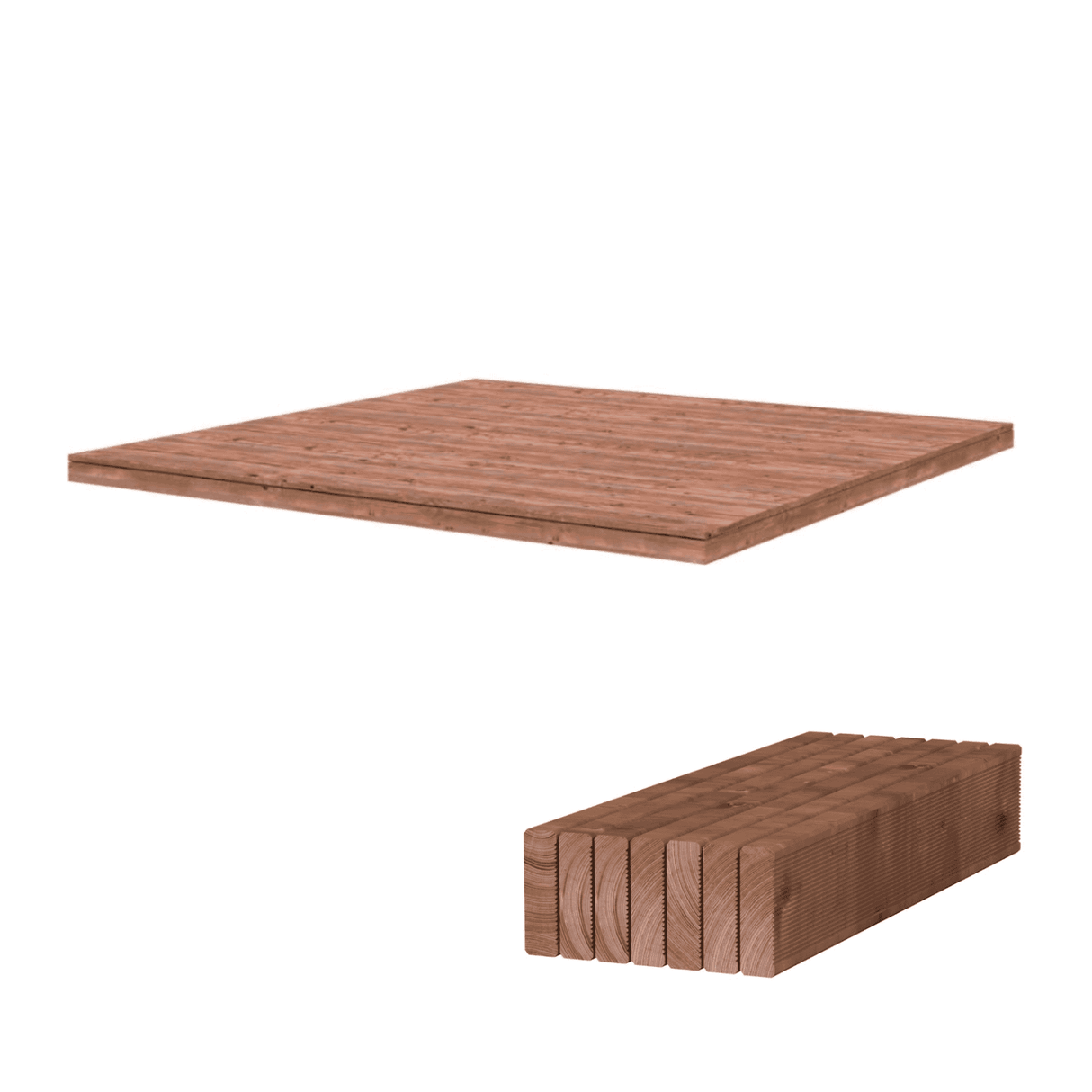 Lattiasarja Bettylle 9,0m², painekyllästetty, 28mm, 45x70mm (EAN:4743142057599, AX:LA28-3030)