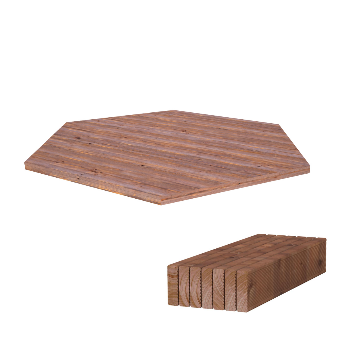 Lattiasarja Bettylle 9,9m², painekyllästetty, 28mm, 45x70mm (EAN:4743142057605, AX:LA28-3333)