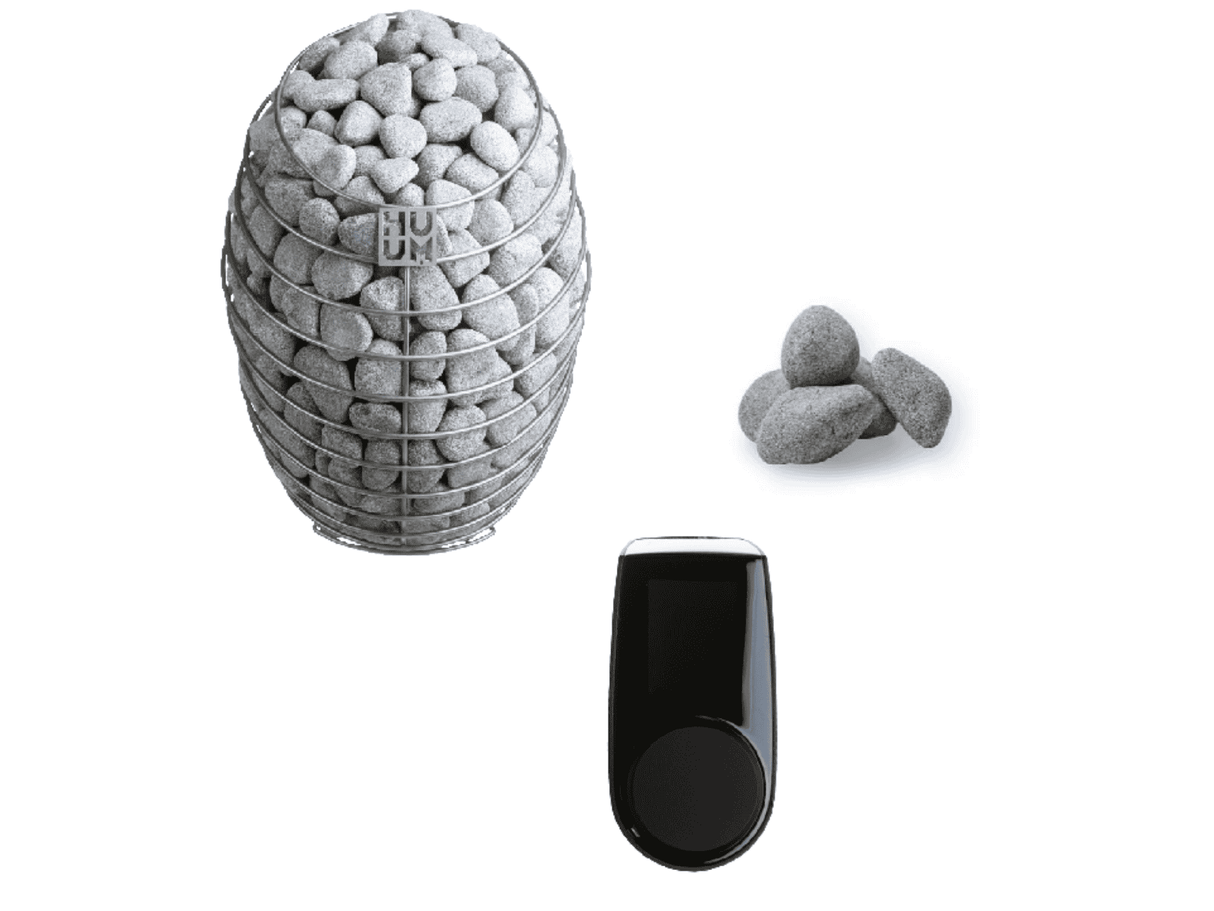 Huum Drop - Pohjoismainen tyylikas kiuas 6kW (sis. kivet ja ohjain)