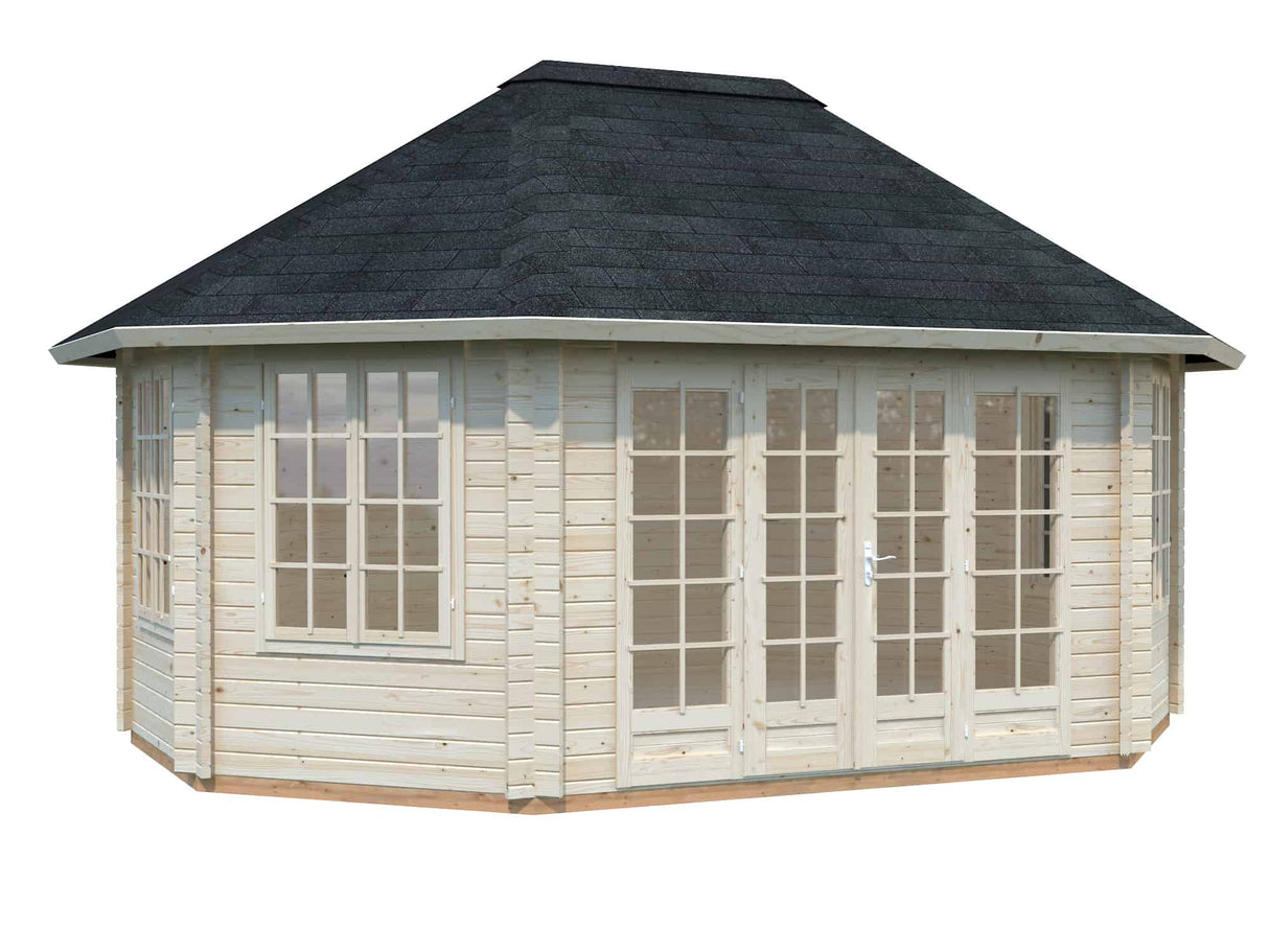 Hanna (5,7x4,2m | 20,3m² | 44mm) Tilava huvimaja