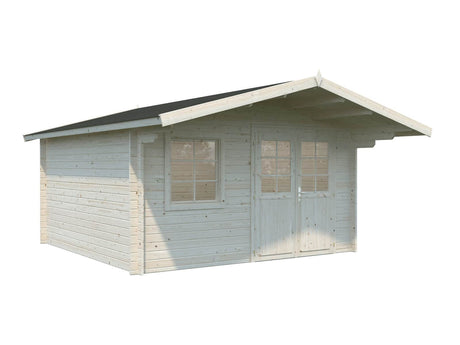 Britta S (4,1x4,1m | 14,6m² | 40mm) Sveitsiläistyylinen pihamökki
