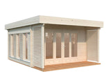 Caroline M (4,1x4,1m | 14,5m² | 44mm) Moderni huvimaja liukuovilla