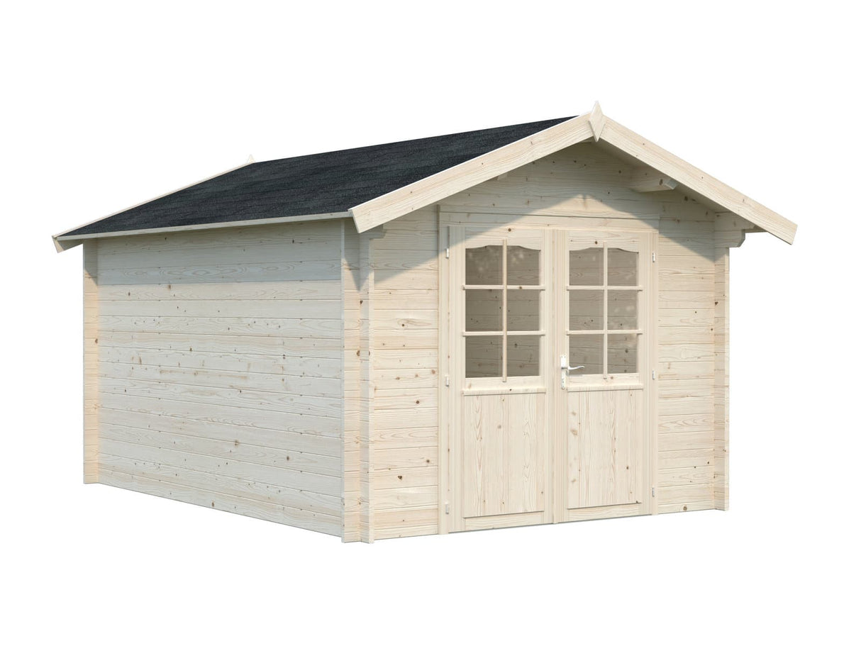 Lotta M (3x4m | 10,0m² | 34mm) Perinteinen pihamökki