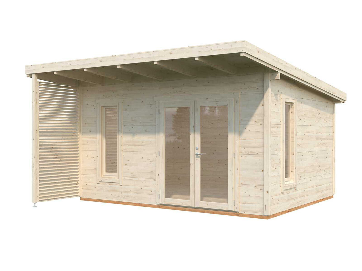 Grace (4,4x3,5m | 14,5m² | 56mm) Liimapuinen piharakennus